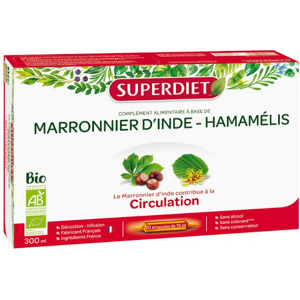 Superdiet Marronnier d'Inde - Hamamelis Bio 20 ampoules