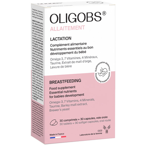 Laboratoire CCD Oligobs Allaitement Omega 3 30 comprimes plus 30 capsules