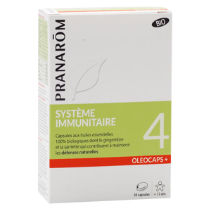 Pranarom Oleocaps+ Systeme Immunitaire Bio 30 capsules