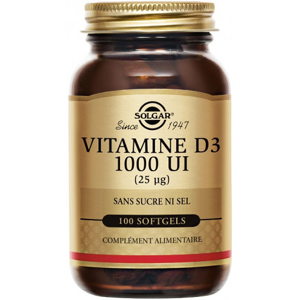 Solgar Vitamine D3 1000 UI 100 softgels