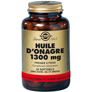 Solgar Huile d'Onagre 1300mg 30 Softgels