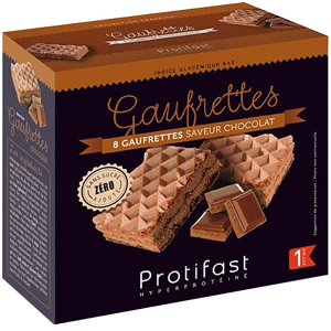 Protifast En-Cas Hyperproteine Gaufrettes Chocolat 8 unites