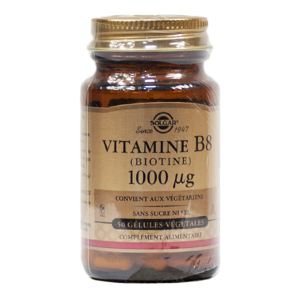 Solgar Vitamine B8 - Biotine 1000 microgrammes 50 gelules vegetales