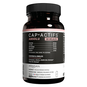 Aragan - Synactifs - Capactifs® Absolu - Cheveux & Ongles - Keratine - 180 gelules