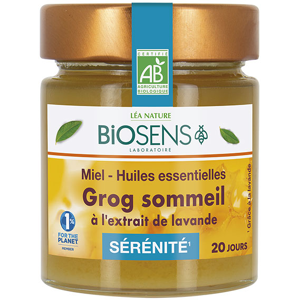 Biosens Miels Grog Sommeil Miel et Huiles Essentielles Serenite Bio 170g