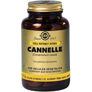 Solgar Cannelle 100 gelules vegetales