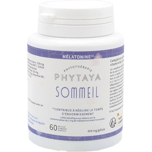 Phytaya Sommeil Melatonine 1,9mg Magnesium Marin 60 gelules