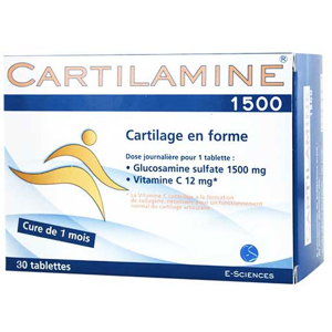 Laboratoire E-Sciences Cartilamine 1500 30 comprimes