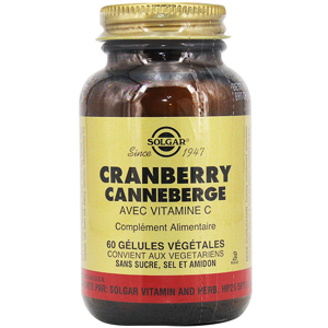 Solgar Cranberry Canneberge 60 gelules vegetales