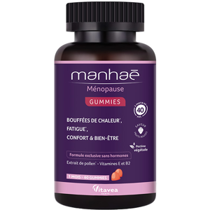 Manhae Menopause - Bouffees de chaleur, fatigue - Pollen BIO - 60 gummies