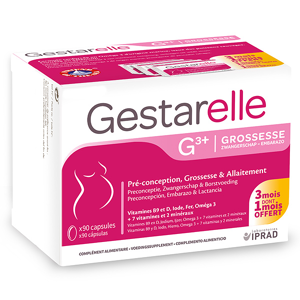 Gestarelle G3+ Pre-Conception Grossesse Allaitement 90 capsules