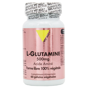Vit'all+ L-Glutamine 500mg 60 gelules vegetales