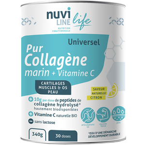 Nuviline Collagene Marin Pur-C Vitamine C Bio Saveur Citron 340g