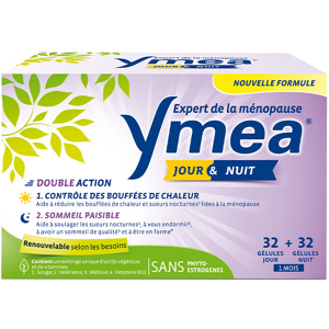 Ymea Ymea Menopause Bouffees de Chaleur et Sommeil 64 Gelules