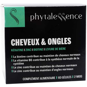 Phytalessence Cheveux et Ongles 60 gelules