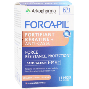 Arkopharma Forcapil Fortifiant Cheveux Keratine+ 60 gelules