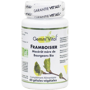 Vit'all+ Gemm'Vital Framboisier Bio 60 gelules vegetales