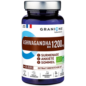 Laboratoire des Granions Granions Ashwagandha Pilulier 1200 Mg Bio 60 comprimes