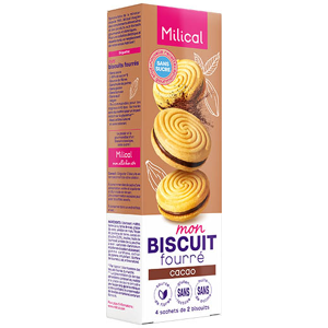 Milical Biscuits Fourres Saveur Chocolat 12 unites