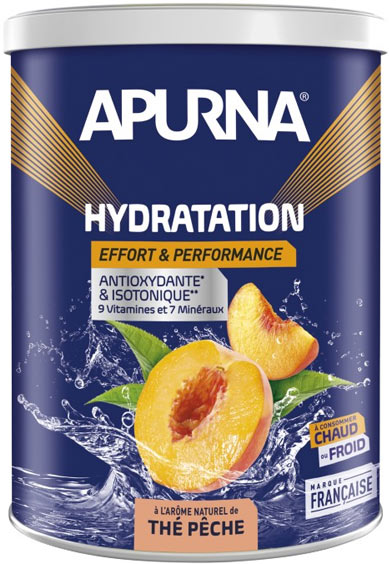 Apurna Boisson Hydratation Effort & Performance Thé Pêche 500g