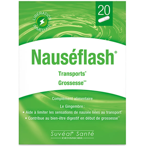 Densmore Nauséflash - Anti Nausée - Grossesse, Transport - 20 gélules - Publicité