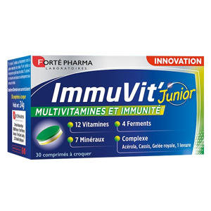 Forté Pharma Immuvit'Junior 30 comprimés à croquer - Publicité