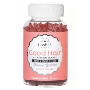 Lashilé Beauty Good Hair Vitamines Boost Cheveux Sublimes 60 gummies vegans - Publicité