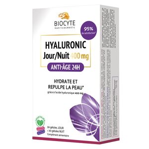 Biocyte Hyaluronic Jour/Nuit 400mg 30 comprimés + 30 gélules - Publicité