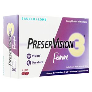 Bausch & Lomb Preservision 3 Femme 60 capsules - Publicité