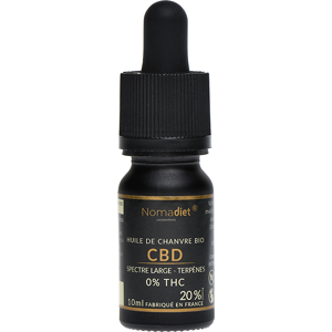 Nomadiet Huile de Chanvre CBD 20% Bio 10ml