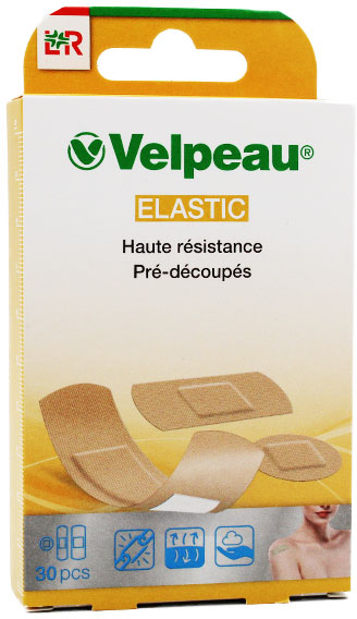 Lohmann & Rauscher L&R; Velpeau Pansement Elastic Pré-Découpés Haute Résistance 30 unités