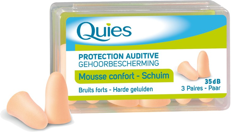 Quies Protection Auditive Mousse Confort 3 Paires