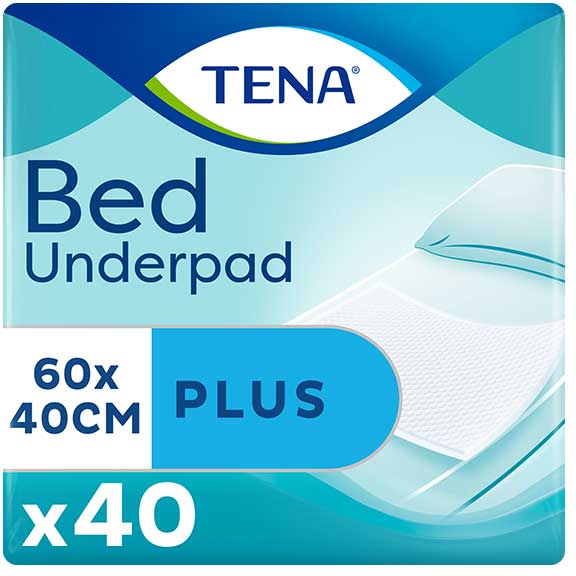 TENA Bed Underpad Alèse Plus 40 x 60cm 40 unités