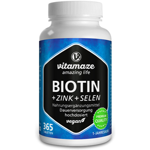 Vitamaze Biotine 10mg + Zinc + Selenium 365 comprimes