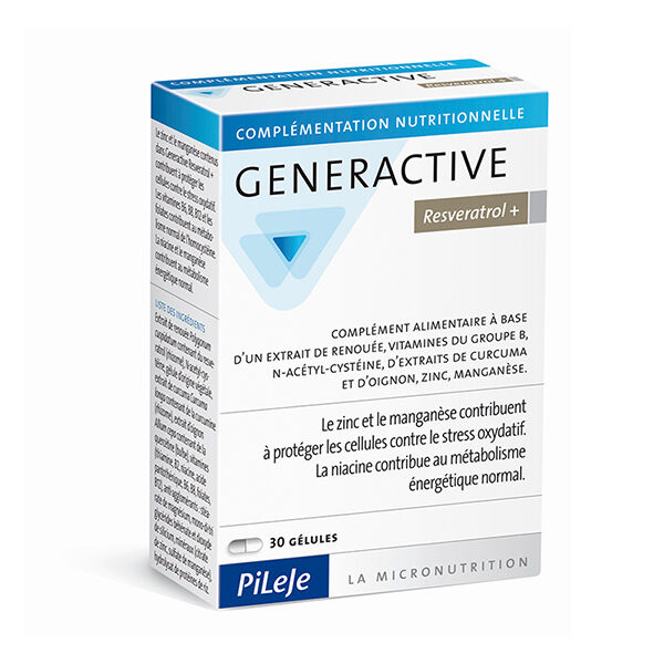 Pileje Generactive Resveratrol + 30 gélules