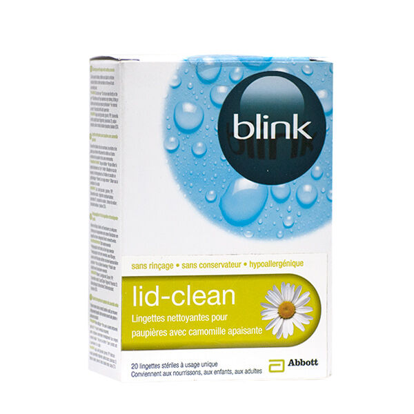 Abbott Blink Lid-Clean Lingettes Nettoyantes 20 lingettes