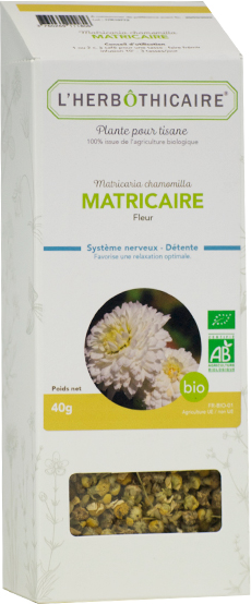 L Herbothicaire L'Herbôthicaire Tisane Camomille Allemande Matriciaire Bio 50g