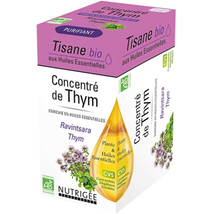 Nutrigee Infusion Bio Concentre de Thym 20 sachets