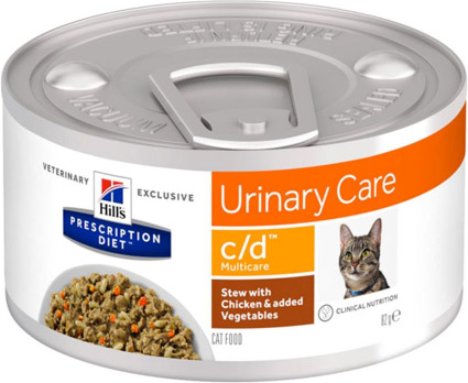 Hill's Prescription Diet Feline C/D Urinary Care Aliment Humide 82g