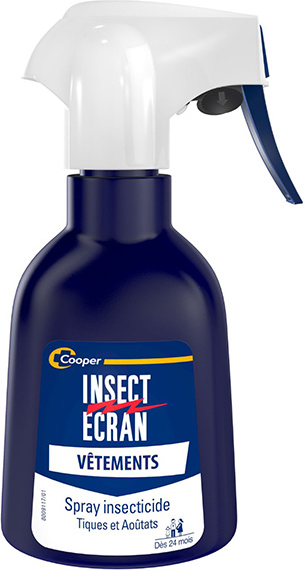 Insect Ecran Vêtements Spray Insecticide Anti-Tiques et Aoutats 200ml