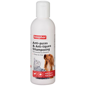 Beaphar Shampoing Anti-Puces et Anti-Tiques Chien et Chat 200ml