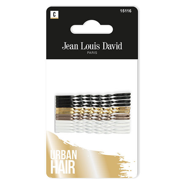Jean Louis David Hair Pince Guiche Torsadée 12 unités