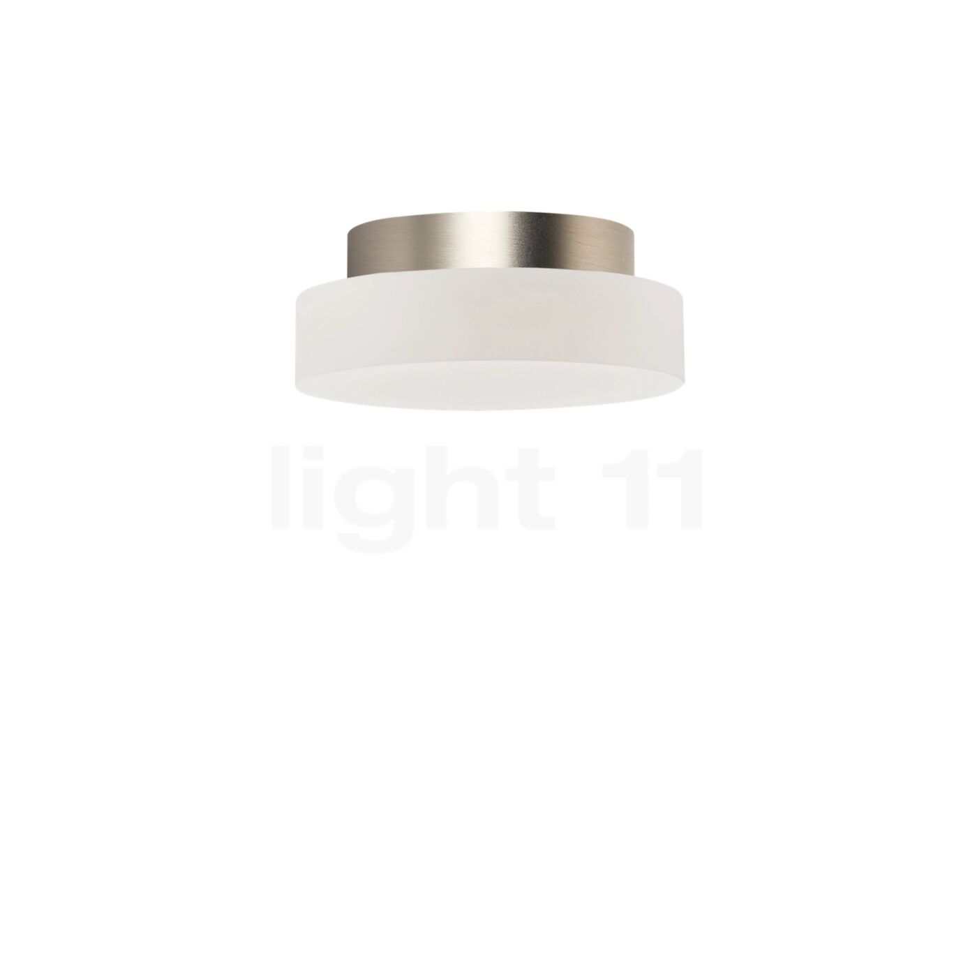 Top Light Allround Flat Plafonnier LED, nickel mat - ø12 cm - ip20