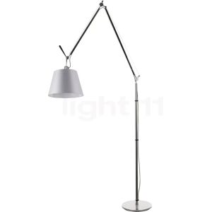 Artemide Tolomeo Mega Terra LED, châssis aluminium/abat-jour satin - ø32 cm - 3.000 K - variateur tactile