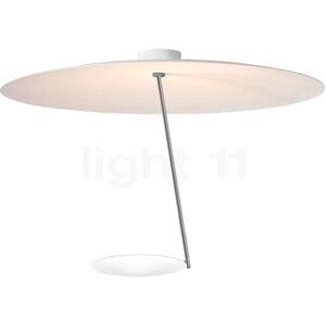 Catellani & Smith Lederam C Plafonnier LED, blanc/nickel/blanc - ø80 cm