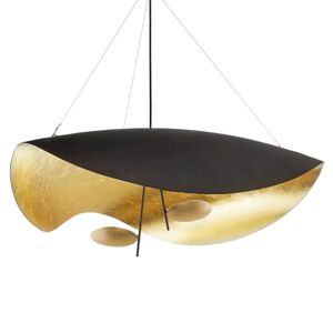 Catellani & Smith Lederam Manta Suspension LED, doré/noir/noir-doré - ø100 cm