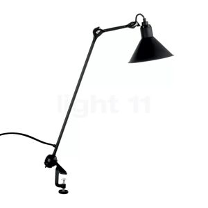 DCW Lampe Gras No 201 Lampe à étau noire, abat-jour conique, noir