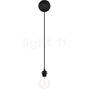 Umage Cannonball Suspension 1 foyer, noir avec globe ampoule