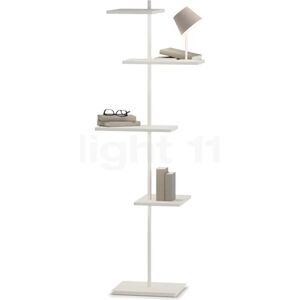 Vibia Suite Lampadaire LED avec pied, blanc - 133 cm - avec lampe de lecture