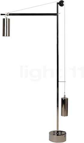 Tecnolumen Bauhaus BH 23 Lampadaire, nickel